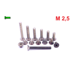 M2,5 TYTANOWE ŚRUBY GRADE 2 DIN 7991